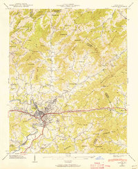 Download a high-resolution, GPS-compatible USGS topo map for Canton, NC (1956 edition)