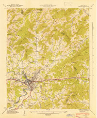 Download a high-resolution, GPS-compatible USGS topo map for Canton, NC (1942 edition)
