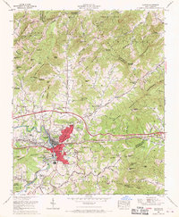 Download a high-resolution, GPS-compatible USGS topo map for Canton, NC (1970 edition)