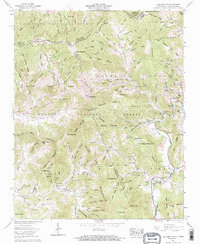 preview thumbnail of historical topo map of Avery County, NC in 1960