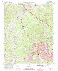 Download a high-resolution, GPS-compatible USGS topo map for Cary, NC (1992 edition)