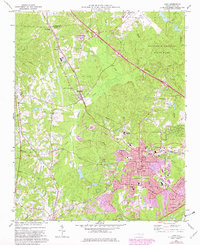 Download a high-resolution, GPS-compatible USGS topo map for Cary, NC (1982 edition)