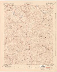 1947 Map of Cashiers