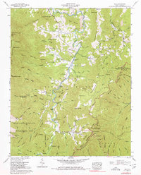preview thumbnail of historical topo map of Yancey County, NC in 1960