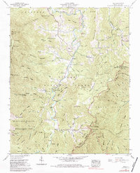 preview thumbnail of historical topo map of Yancey County, NC in 1960