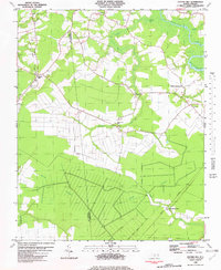 Download a high-resolution, GPS-compatible USGS topo map for Center Hill, NC (1982 edition)