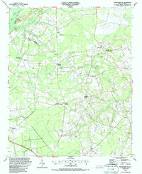 Download a high-resolution, GPS-compatible USGS topo map for Chadbourn NE, NC (1987 edition)