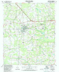 preview thumbnail of historical topo map of Chadbourn, NC in 1986