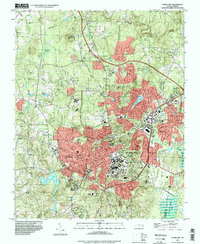 Download a high-resolution, GPS-compatible USGS topo map for Chapel Hill, NC (1998 edition)