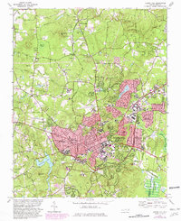 preview thumbnail of historical topo map of Chapel Hill, NC in 1978