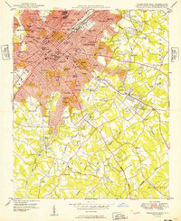 Download a high-resolution, GPS-compatible USGS topo map for Charlotte East, NC (1949 edition)