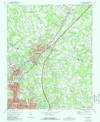 Download a high-resolution, GPS-compatible USGS topo map for China Grove, NC (1987 edition)