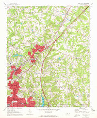 Download a high-resolution, GPS-compatible USGS topo map for China Grove, NC (1972 edition)