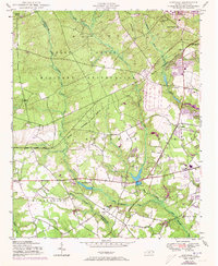 1950 Map of Clifdale, 1973 Print