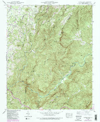 Download a high-resolution, GPS-compatible USGS topo map for Cliffield Mtn, NC (1991 edition)