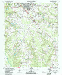 Download a high-resolution, GPS-compatible USGS topo map for Clinton South, NC (1986 edition)