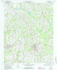 Download a high-resolution, GPS-compatible USGS topo map for Coats, NC (1987 edition)