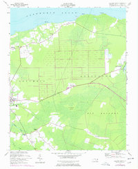 Download a high-resolution, GPS-compatible USGS topo map for Columbia East, NC (1977 edition)