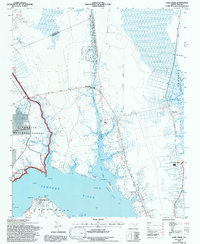 Download a high-resolution, GPS-compatible USGS topo map for Core Creek, NC (1997 edition)