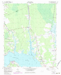 Download a high-resolution, GPS-compatible USGS topo map for Core Creek, NC (1984 edition)
