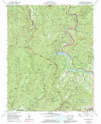 Download a high-resolution, GPS-compatible USGS topo map for Cove Creek Gap, NC (1991 edition)
