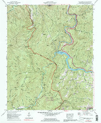 Download a high-resolution, GPS-compatible USGS topo map for Cove Creek Gap, NC (1991 edition)