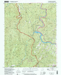 Download a high-resolution, GPS-compatible USGS topo map for Cove Creek Gap, NC (2001 edition)