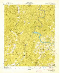 Download a high-resolution, GPS-compatible USGS topo map for Cove Creek Gap, NC (1942 edition)