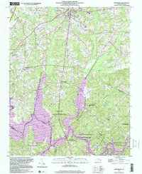preview thumbnail of historical topo map of Creedmoor, NC in 1998