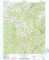 Download a high-resolution, GPS-compatible USGS topo map for Cruso, NC (1991 edition)
