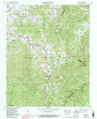 Download a high-resolution, GPS-compatible USGS topo map for Cruso, NC (1991 edition)