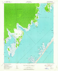 Download a high-resolution, GPS-compatible USGS topo map for Davis, NC (1951 edition)