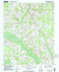 Download a high-resolution, GPS-compatible USGS topo map for Dawson Crossroads, NC (2000 edition)