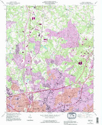 Download a high-resolution, GPS-compatible USGS topo map for Derita, NC (1996 edition)