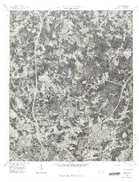 preview thumbnail of historical topo map of Mecklenburg County, NC in 1976