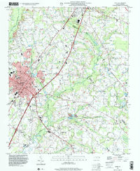 Download a high-resolution, GPS-compatible USGS topo map for Dunn, NC (2000 edition)