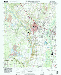 Download a high-resolution, GPS-compatible USGS topo map for Erwin, NC (2000 edition)