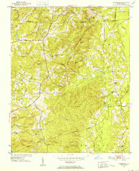 1951 Map of Chatham County, NC, 1952 Print