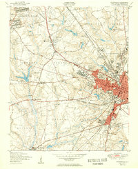 1950 Map of Fayetteville