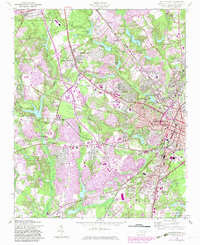 Download a high-resolution, GPS-compatible USGS topo map for Fayetteville, NC (1983 edition)