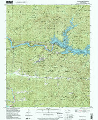 preview thumbnail of historical topo map of Fontana Dam, NC in 2000