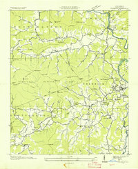 Download a high-resolution, GPS-compatible USGS topo map for Franklin, NC (1935 edition)