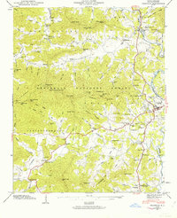Download a high-resolution, GPS-compatible USGS topo map for Franklin, NC (1963 edition)
