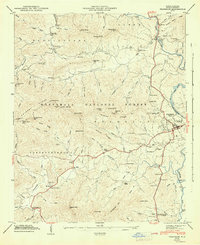 Download a high-resolution, GPS-compatible USGS topo map for Franklin, NC (1947 edition)