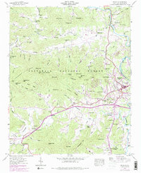 Download a high-resolution, GPS-compatible USGS topo map for Franklin, NC (1978 edition)