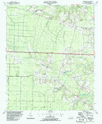 Download a high-resolution, GPS-compatible USGS topo map for Freeman, NC (1986 edition)