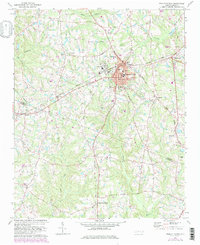 Download a high-resolution, GPS-compatible USGS topo map for Fuquay-Varina, NC (1982 edition)
