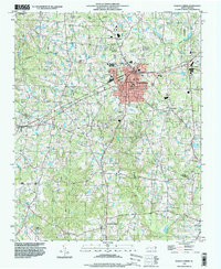 Download a high-resolution, GPS-compatible USGS topo map for Fuquay-Varina, NC (1999 edition)