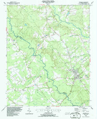 Download a high-resolution, GPS-compatible USGS topo map for Garland, NC (1986 edition)