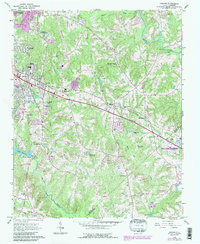 Download a high-resolution, GPS-compatible USGS topo map for Garner, NC (1987 edition)